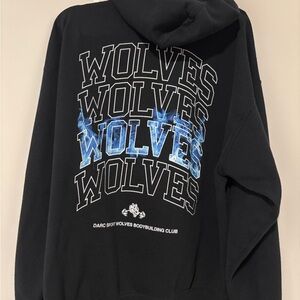 Darc Sport Black and Blue Wolves Sweatshirt XL